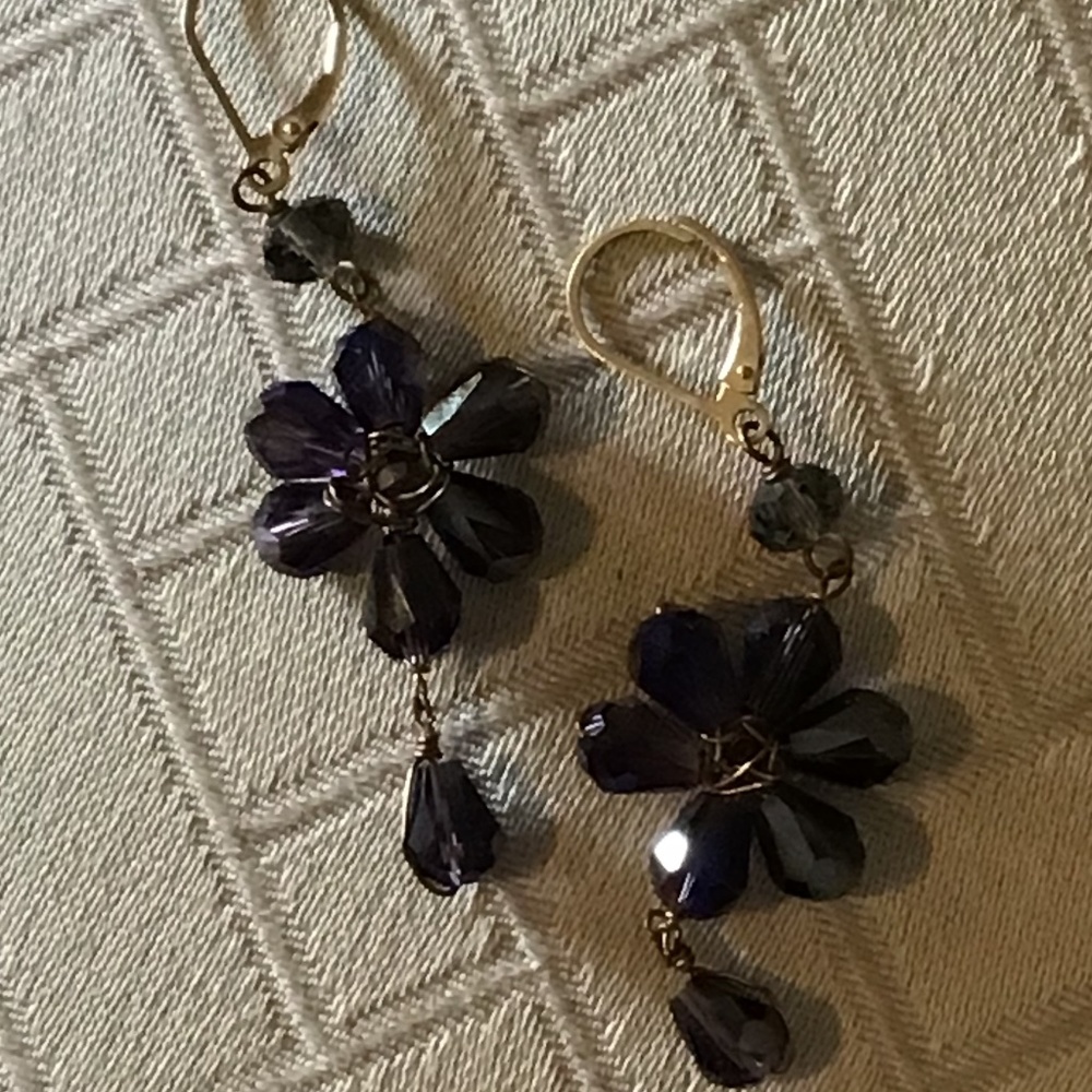 Glass earrings